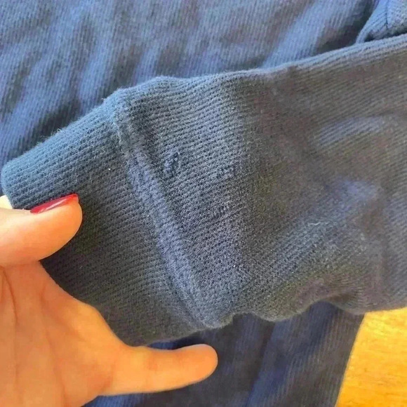 Crown and Ivy navy pullover size 7 - Picture 3 of 5